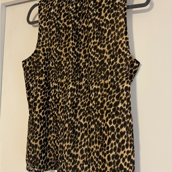J.Crew Factory Leopard Print Sleeveless Blouse Women's Medium - Picture 4 of 4